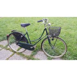 Bicicletta da donna Holland da 26 verde con cesto