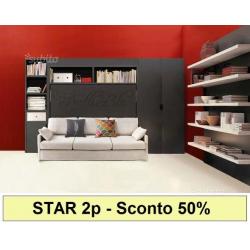 Letto a Scomparsa NOTTI BLU mod. STAR 2p SC. -50%