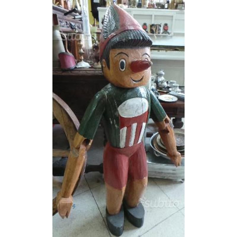 Pinocchio Statua in legno