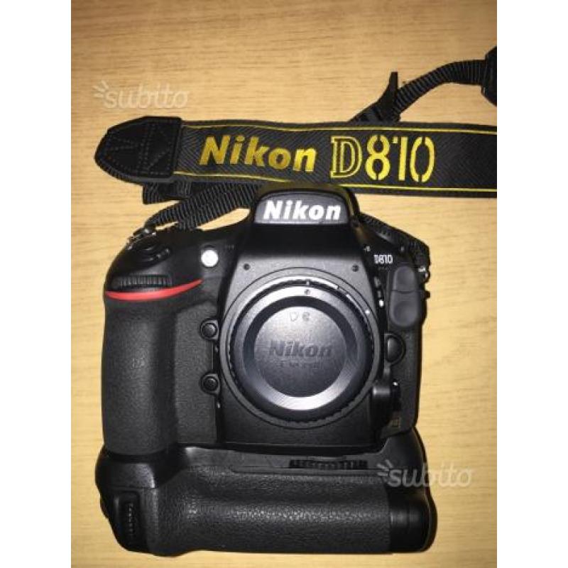 Nikon D810 + Battery Pack + Seconda Batteria