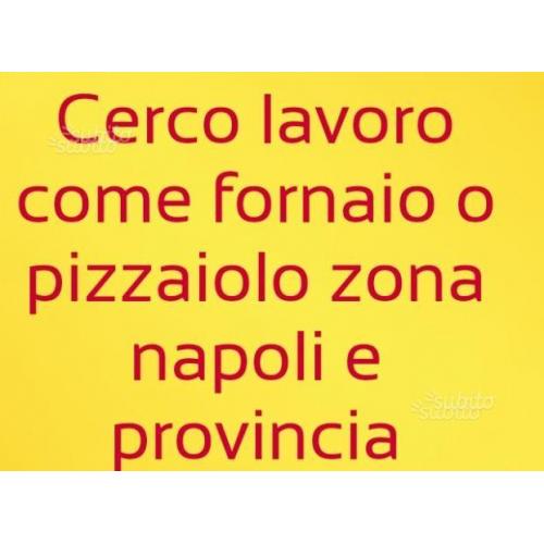 Pizzaiolo,Fornaio