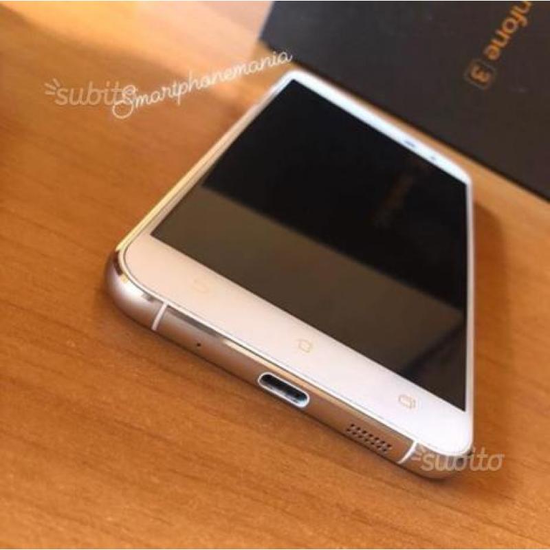 Asus Zenfone 3 dual sim bianco cornice gold